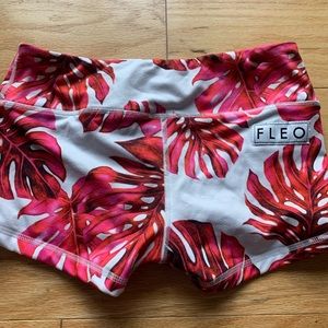 Pink Monsterra FLEO Small Original Shorts
